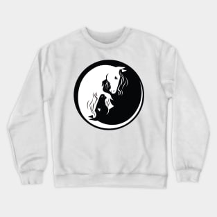 Horses Yin Yang Crewneck Sweatshirt